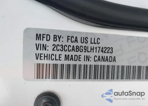 2020 Chrysler 300 300S из США, поврежденный, VIN 2C3CCABG9LH174223